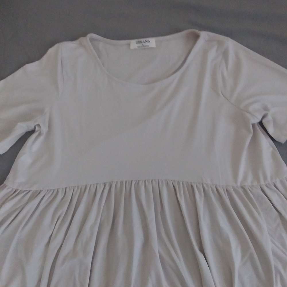 Zenana Peplum Shirt - Picture 3 of 11